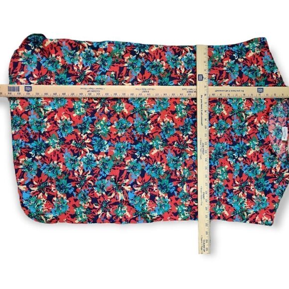 💥 LEPSIM LOWRYS FARM FLORAL MULTI COLOR TUNIC MINI DRESS WITH POCKETS SIZE M/L - Picture 4 of 8